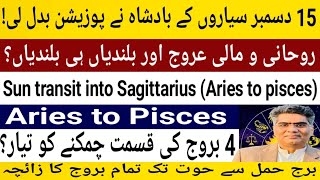 15 December Sun is changing his position effects on 12 zodiac sign Aries to Pisces in astrology