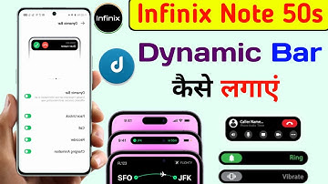 infinix note 50s dynamic bar kaise lagaye | infinix note 50s enable dynamic bar setting | infinix