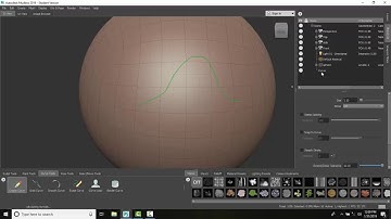 Mudbox 04 25 Show or Hide Curves