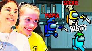 MAMA AND SOCKIE GOT IMPOSTOR - Among Us Gaming w/ The Norris Nuts screenshot 1