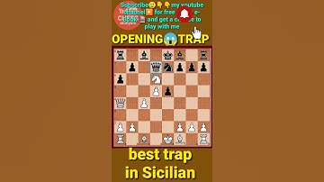 7😱 Best Chess Opening Traps 2021 PART 4 | New Opening Tricks in Sicilian defense