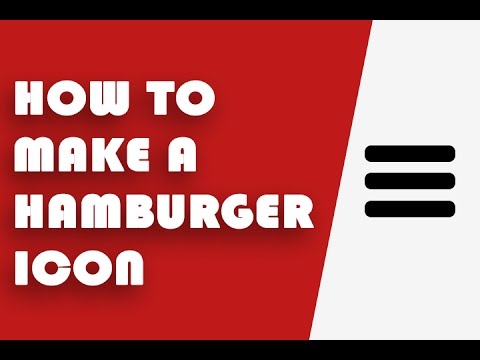 How to create hamburger icon using HTML and CSS (Updated) - YouTube