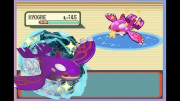 Live Shiny Kyogre after 881 Soft Resets in Sapphire!