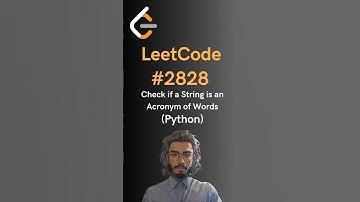 LeetCode#2828 Check if a String Is an Acronym of Words - Python