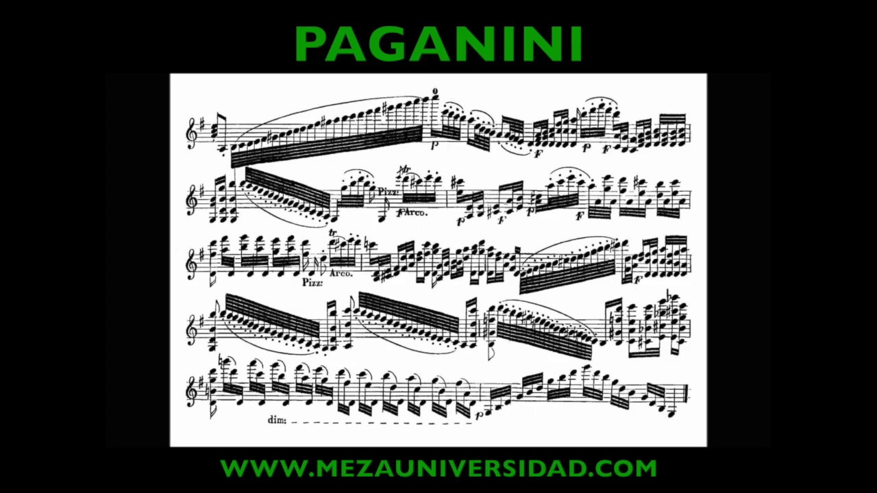 Quien Fue Paganini Youtube