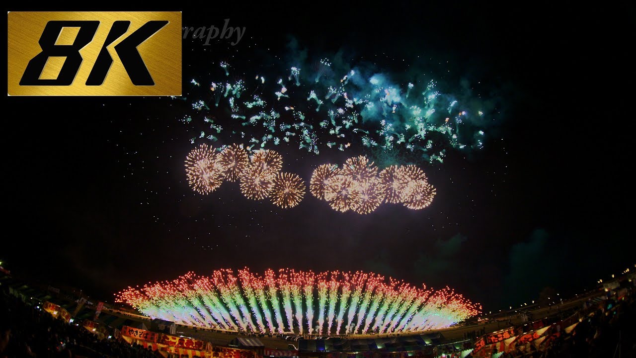 長野えびす講煙火大会 2017 信州煙火ミュージックスターマイン 【花火 8K】Nagano Ebisuko Fireworks Festival - Japan