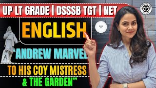 🔥Andrew Marvell | DSSSB PGT | UP &amp; Bihar Exams | English Literature | Suman Maam