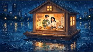 Cooking Through the Storm in Our Tiny Floating Home 🌧️🍲 | Cozy Slow Life ASMR
