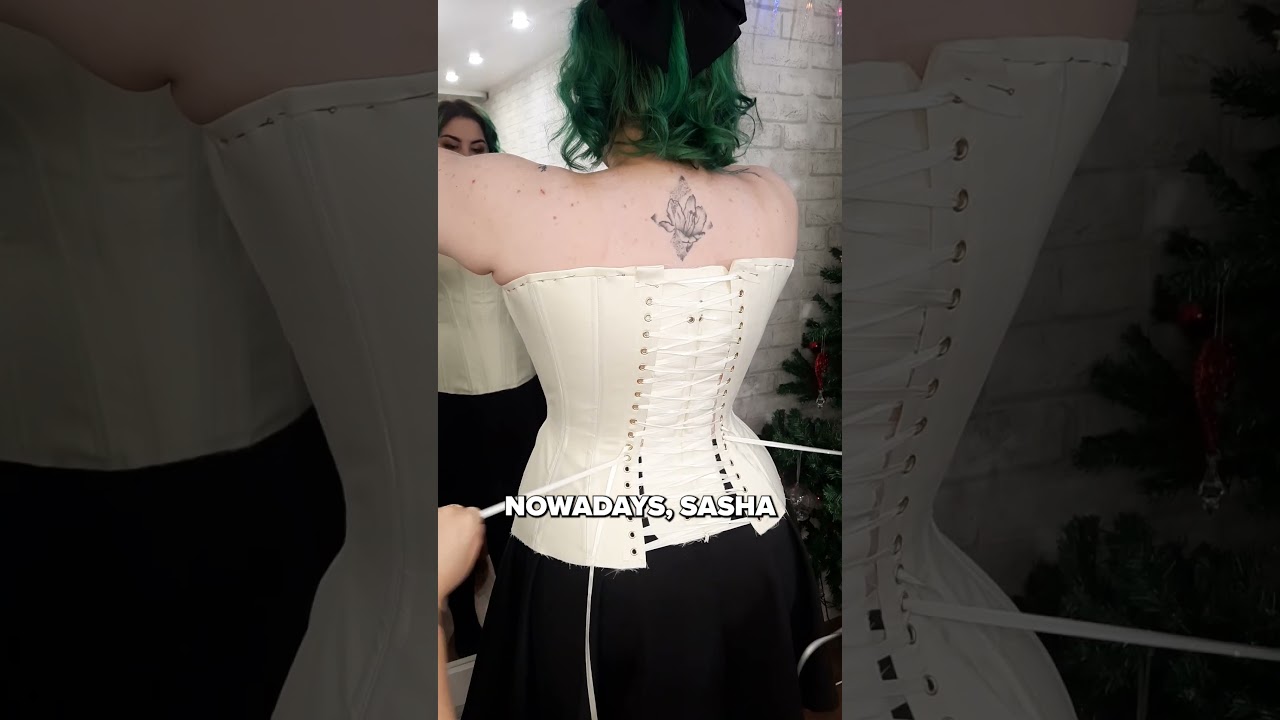 Modesty panels in corsets