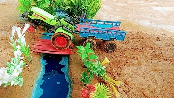 Diy Tractor Stuck In Mud  Mini Science Project Part 6। Tractor। Tractor Video