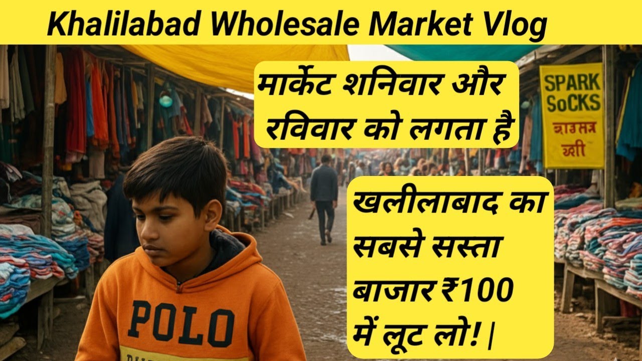 खलीलाबाद का सबसे सस्ता बाजार 😱 | ₹100 में लूट लो! | Khalilabad Wholesale Market Vlog