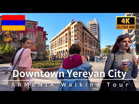 【4K Yerevan Walk】City Center Walking Tour in Armenia - September 2025 | 4K 60fps