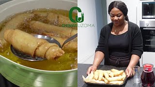 I Made The BEST Nigerian Fish Rolls EVER! - Chinwe Uzoma Kitchen