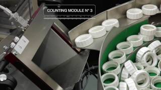 Automatic counting and packaging line for plumbing products