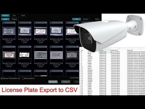 How to take vehicle Lisence plates in CSV file Excel #anpr#lpr # ...