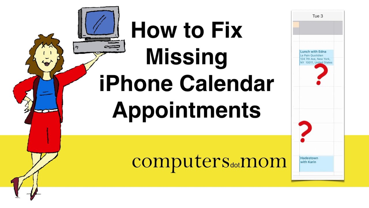 How to Fix Missing iPhone Calendar Appointments 5 minutes or less
