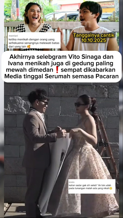Akhirnya vito dan ivana menikah #vitosinaga #shortvideo #viralvideo