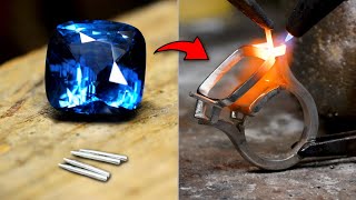 Making a $300,000 Sapphire Ring by Hand – STUNNING!