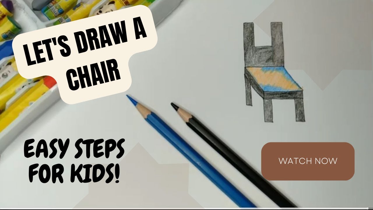 How to Draw and Color a CHAIR | EASY STEP BY STEP - YouTube