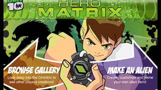 Ben 10 Hero Matrix Alien Creator Flash Game screenshot 2