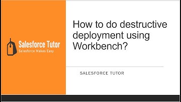How to destructive deployment using workbench?