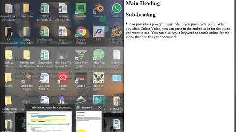lesson 04 Validating your html5 document