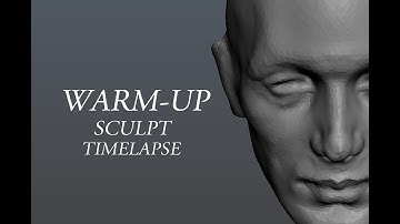 Blender Dyntopo Sculpting:  Warmup timelapse
