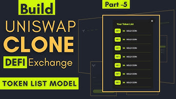 Token List Model | Build Uniswap Clone (Defi) Decentralized Exchange | Defi Project React & Next Js