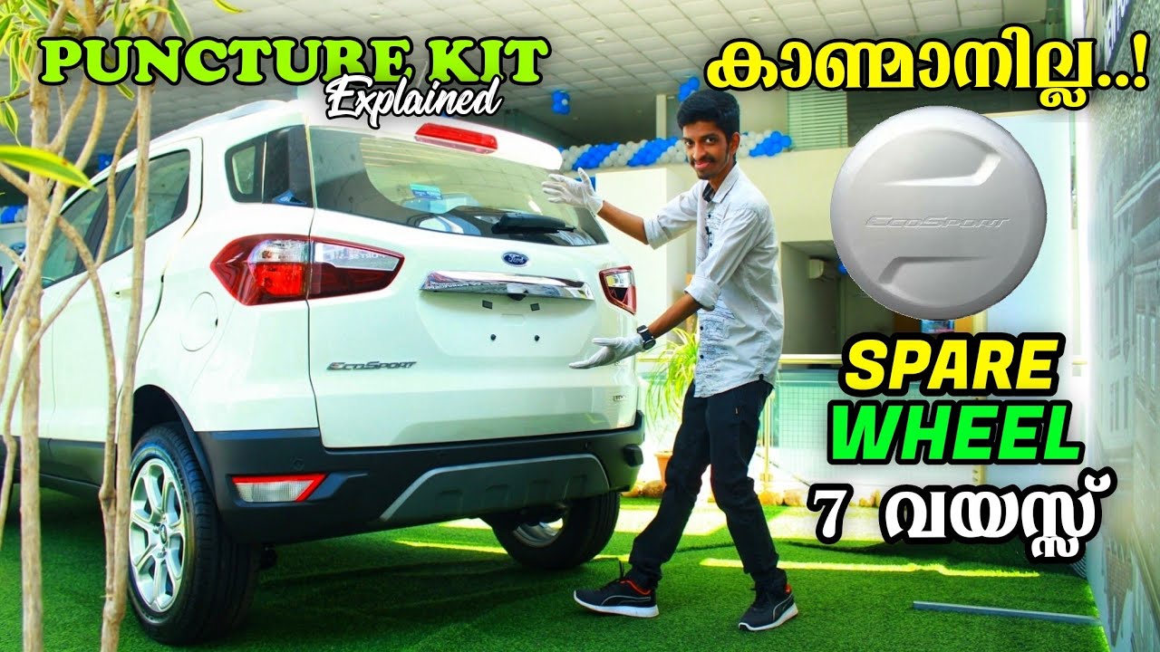 Ford Ecosport SE 2021 Malayalam Review Puncture Repair Kit Working