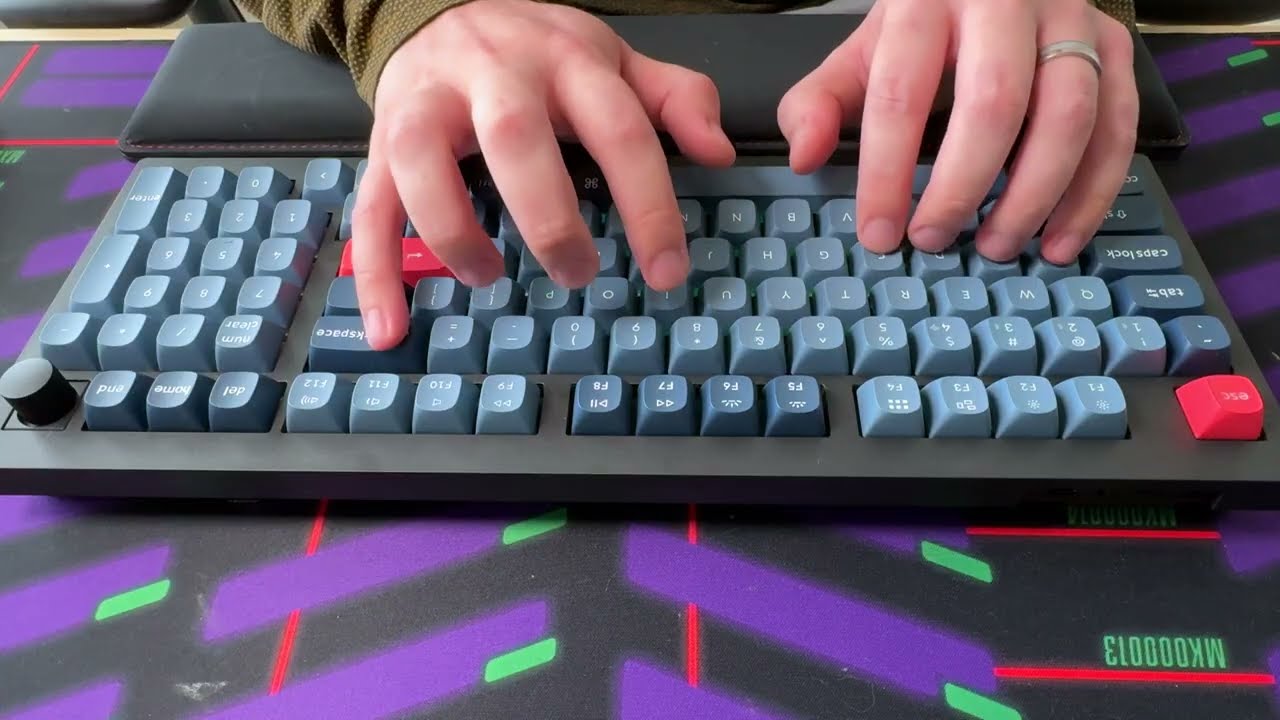 Glorious Panda [Lubed] Typing Test (Keychron V5 Max)