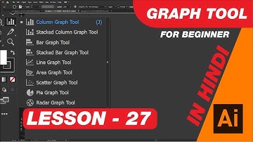 Graph tool illustrator | Adobe illustrator Tutorial in Hindi Short Lesson - 27
