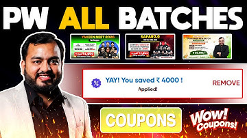 🔥PW All Batches Coupon Code 2026 ₹2500 Off | Mega Study Loot Deal 🚀📚 Instant Discount⚡