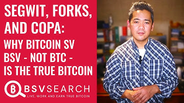 SegWit, Forks and COPA: Why Bitcoin SV (BSV), not BTC, is the true Bitcoin