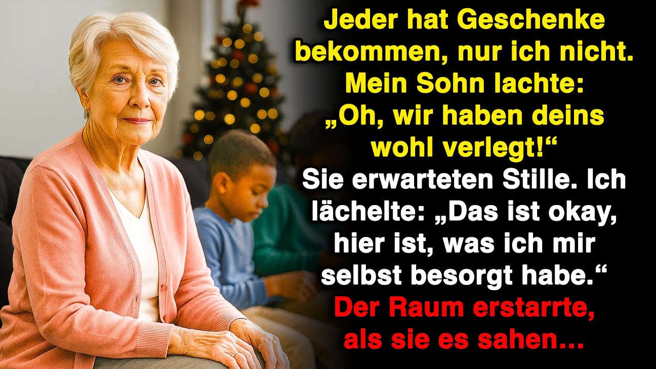 Beim Weihnachtsessen schenkte mein Sohn allen etwas – außer mir. Dann enthüllte ich mein Imperium.