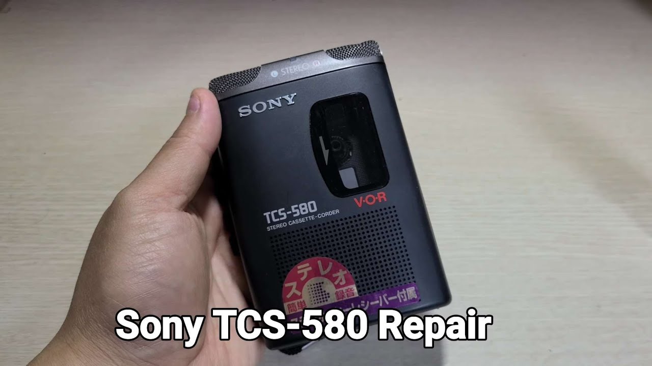Sony TCS-580 Repair Cassette Player Walkman - YouTube