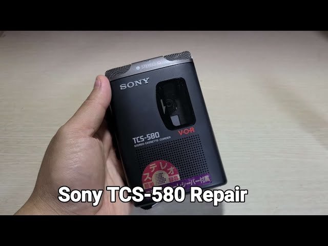 Sony TCS-580 Repair Cassette Player Walkman - YouTube