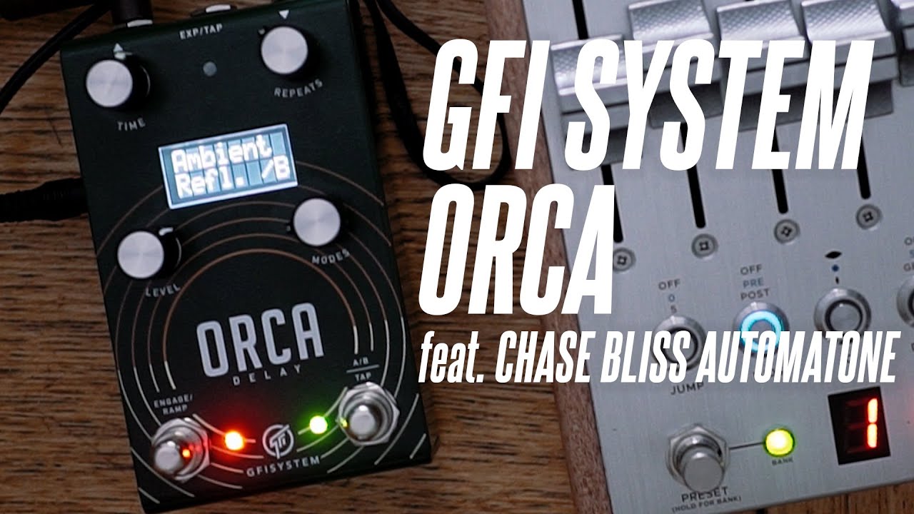 ORCA Delay ギターエフェクター GFI System Orca Stereo Delay – Motor City Guitar