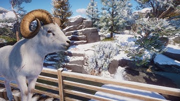 🐑 Dall Sheep Habitat speedbuild | Planet zoo | Sandbox