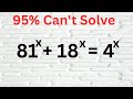 Can you solve this exponential equation? || Hardvard University entrance exam question