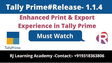 Export and Invoice Printing Configuration in Tally Prime | New Release 1.1.4 | Tally Online Class