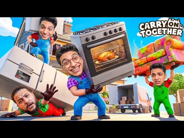 عبده ماندو ساب اليوتيوب واشتغل في نقل العفش مع صديقو سعد الجهمي( كسرنا العفش)😱 | Carry On Together
