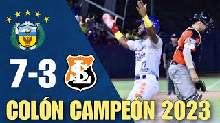 COLÓN 7 - 3 LOS SANTOS FINAL BÉISBOL MAYOR 2023 | RESUMEN