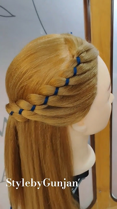 the trendy navratri braid ✨💖 tutorial #tutorial #navratrihairstyle #viralvideo
