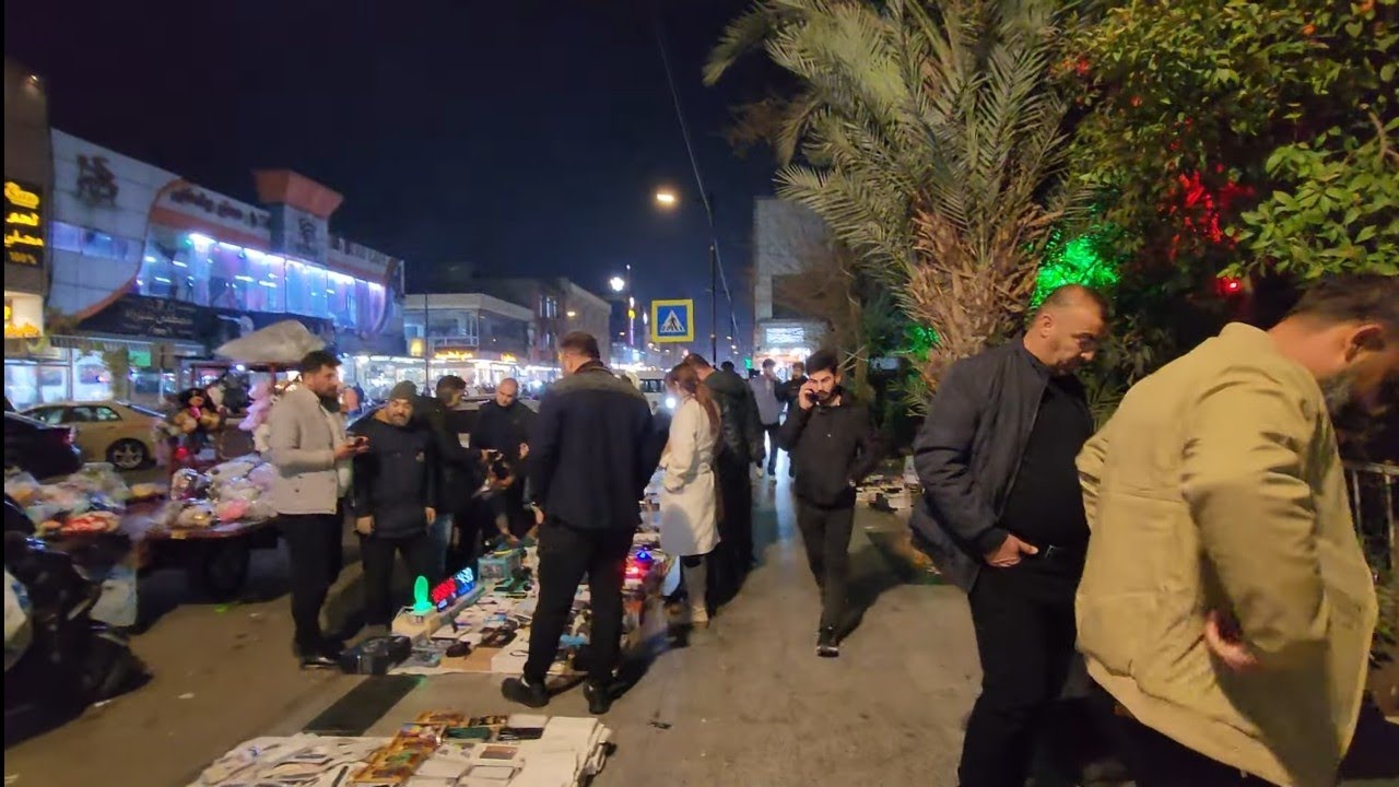 Iskan, Erbil walking tour 4k 60 fps (Kurdistan)