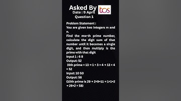 Tcs nqt coding question April 9 question 1#tcshiring #tcs #tcs #tcs_pattern