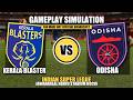 👉 Kerala Blasters vs Odisha FC 🔥 | Full Match Gameplay ⚽ | ISL Simulation | Kochi Stadium