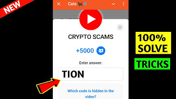 CRYPTO SCAMS Cats Video Code | Crypto Scams cats video code today