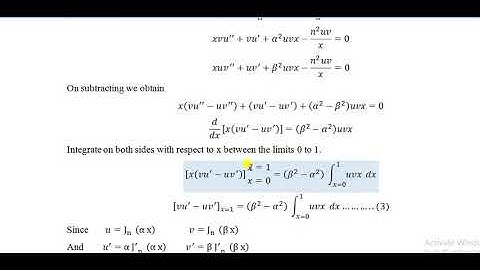 Module-4: Orthogonal Property of Bessel