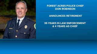 Forest Acres police chief announces retirement