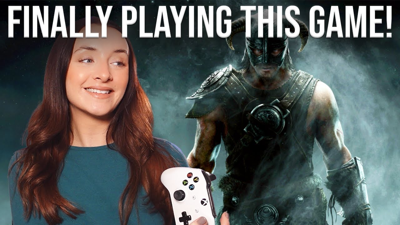My First Time EVER Playing SKYRIM!🖤 Blind Playthrough in 2024